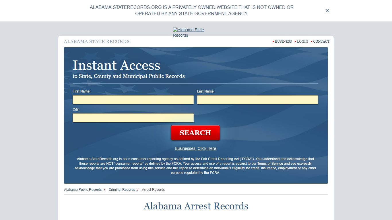 Alabama Arrest Records | StateRecords.org